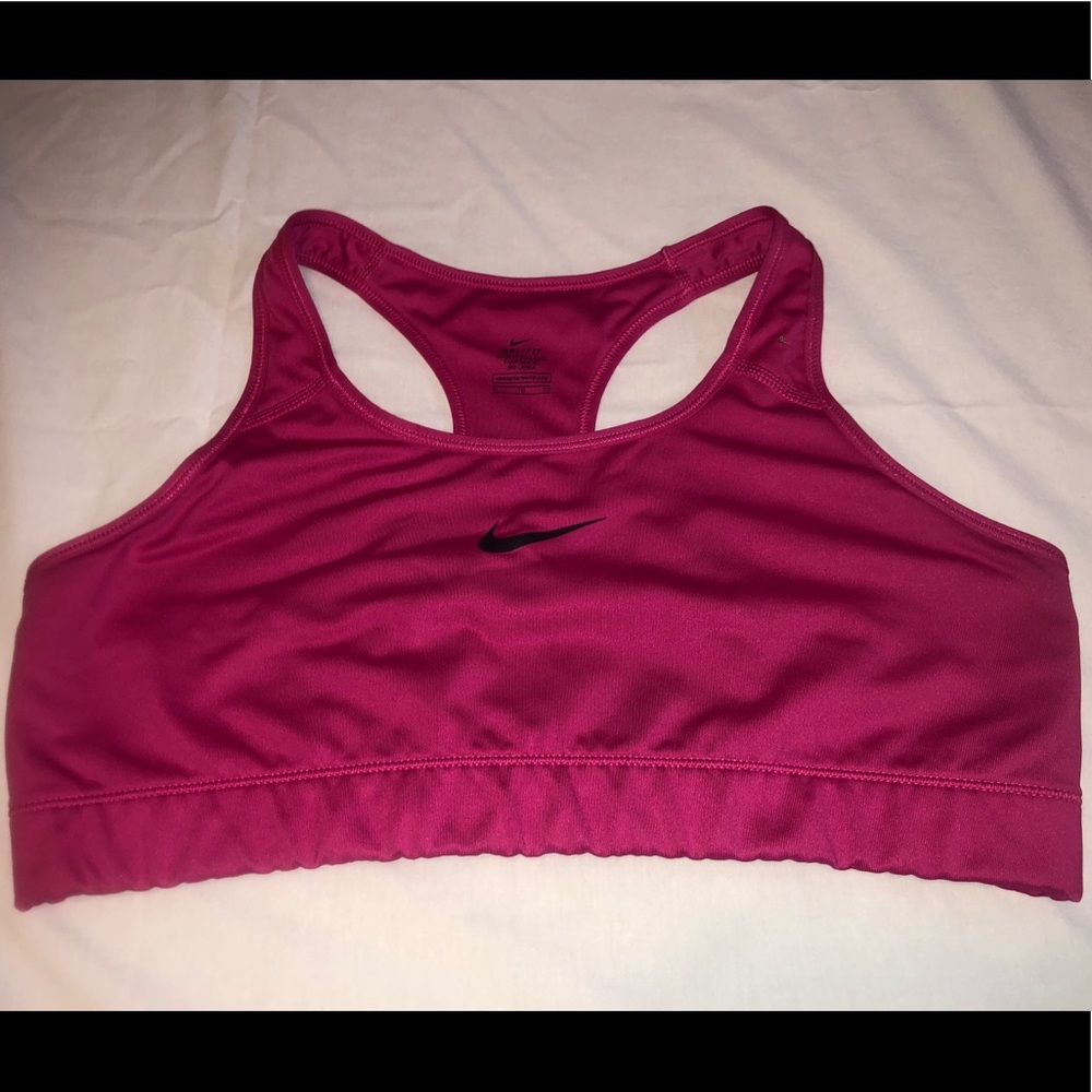 Nike Hot Pink Dri-Fit Racerback Sports Bra